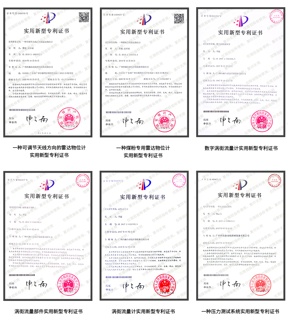 產(chǎn)品專利證書