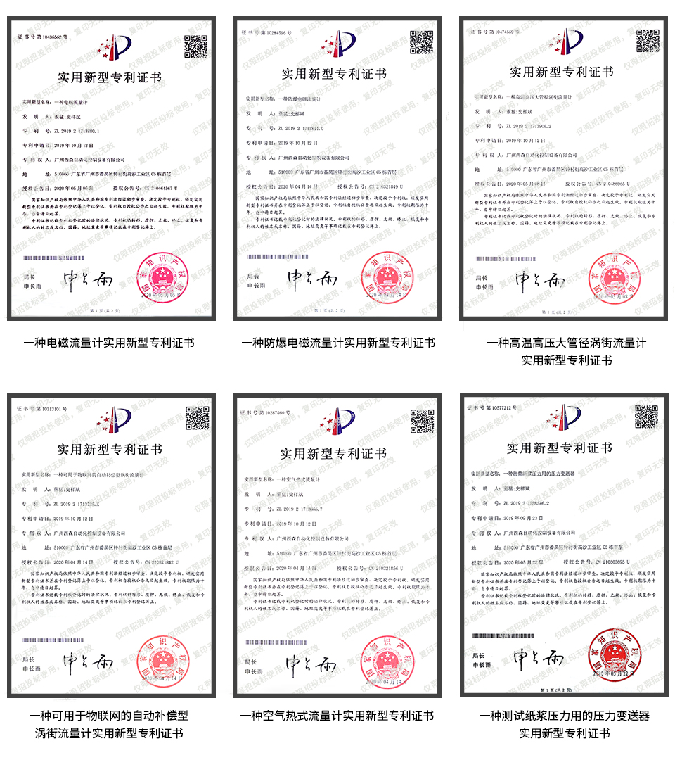 西森·中國產(chǎn)品專利證書