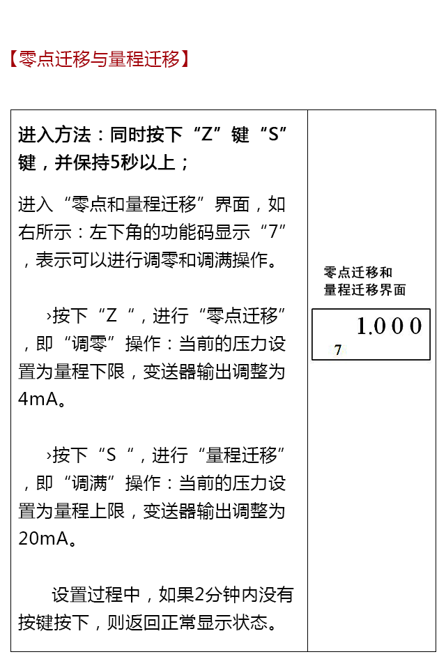 BST6800系列壓力變送器設(shè)置操作說明書