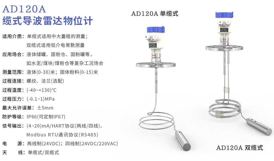 西森中國AD120纜式導(dǎo)波雷達(dá)物位計(jì)