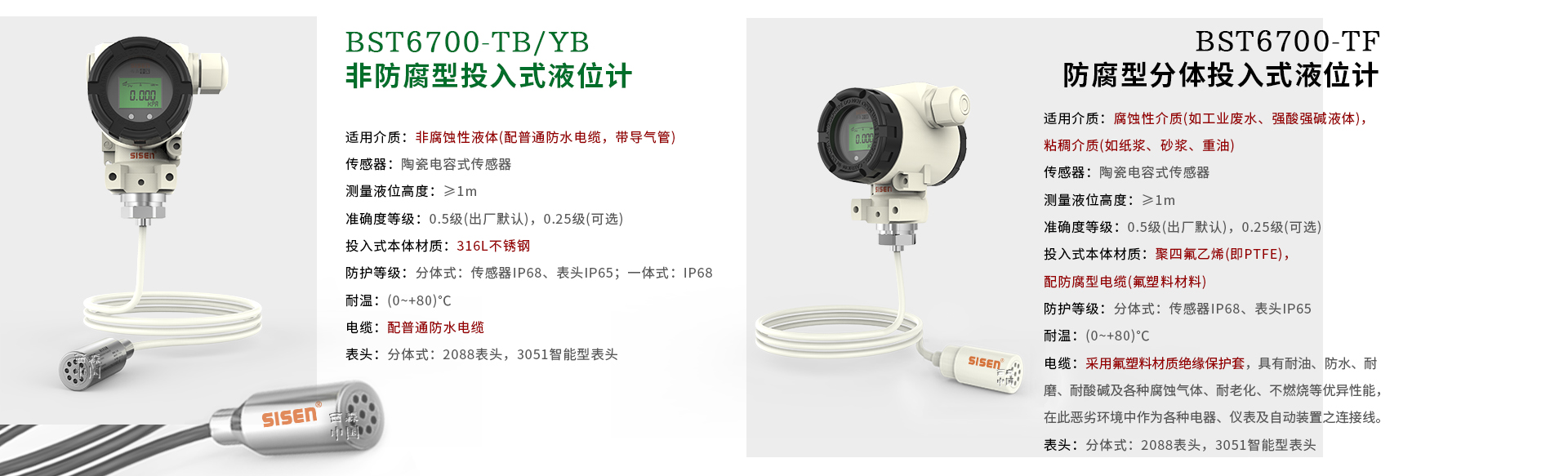 BST6700投入式液位計